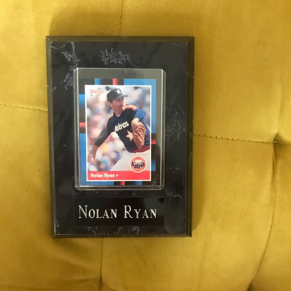 Nolan Ryan Houston Astros Card Plaque - Picture 2 of 3